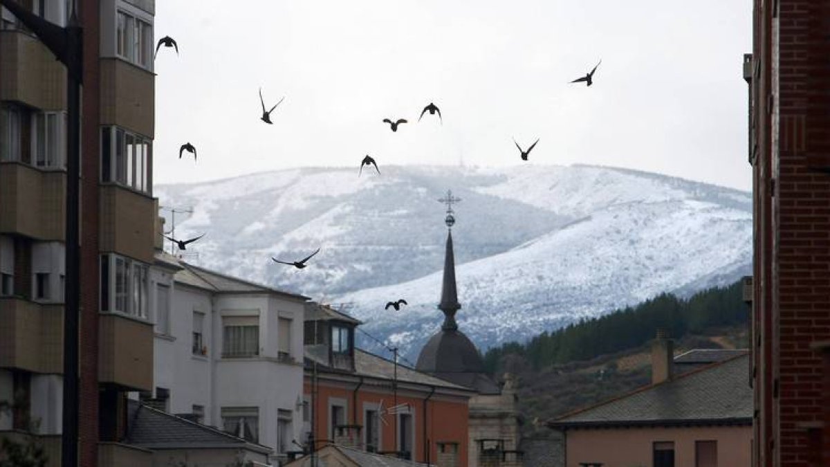 Montañas nevadas hoy, en el Bierzo