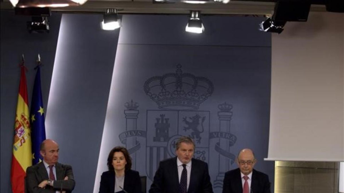 Rueda de prensa posterior a la reunion del Consejo de Ministros