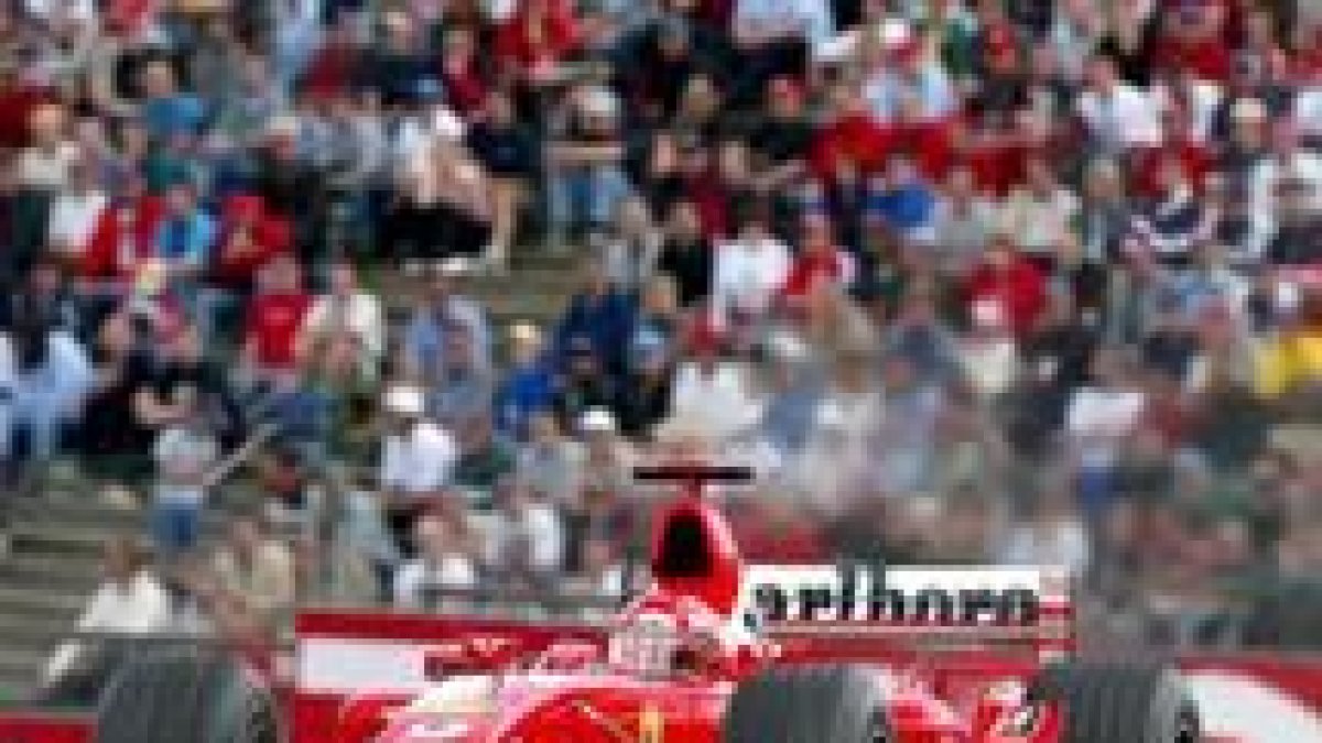 Schumacher mostró una vez más en la pista su total dominio a bordo del Ferrari