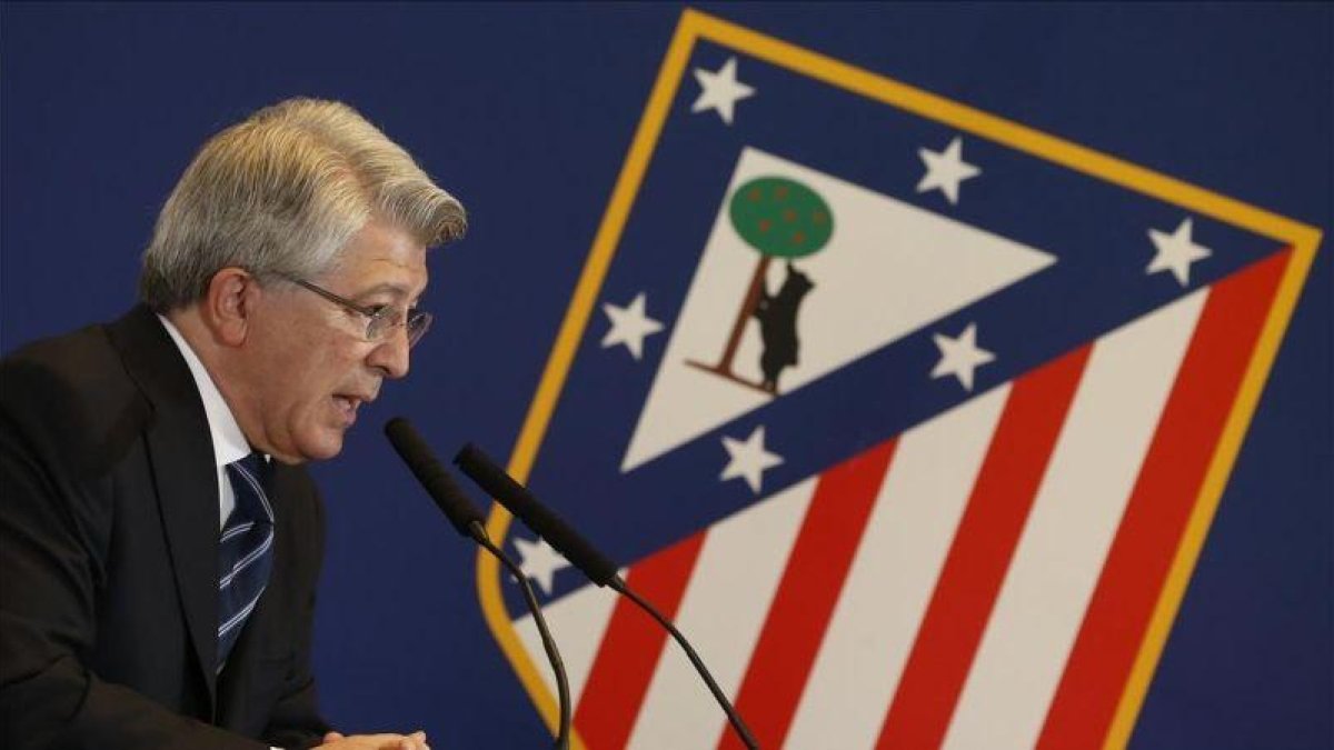 Enrique Cerezo, presidente del Atlético de Madrid.