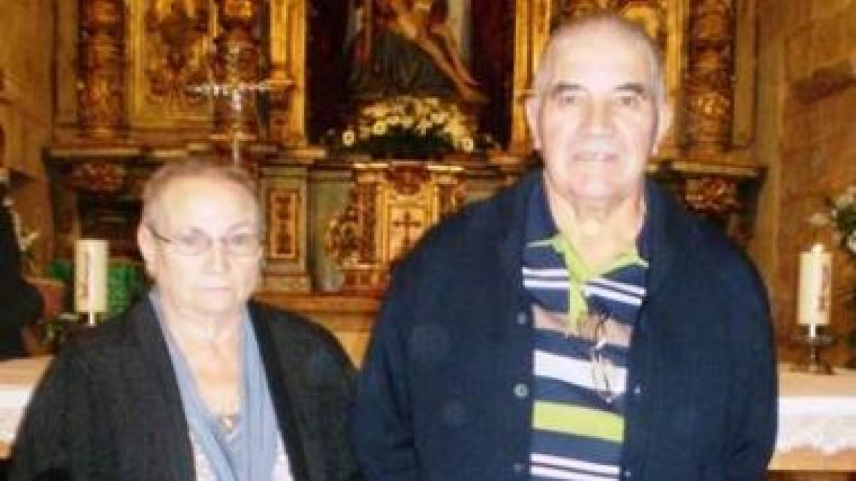Chelé y su esposa, en un momento de la celebración reciente.