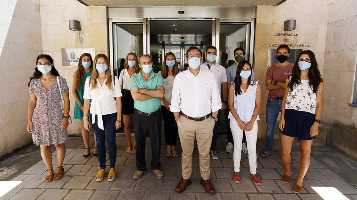 Parte del equipo de Atención Primaria que participó en la investigación sobre la profilaxis de la hidrocloroquina ante el Covid-19 en León. MARCIANO PÉREZ