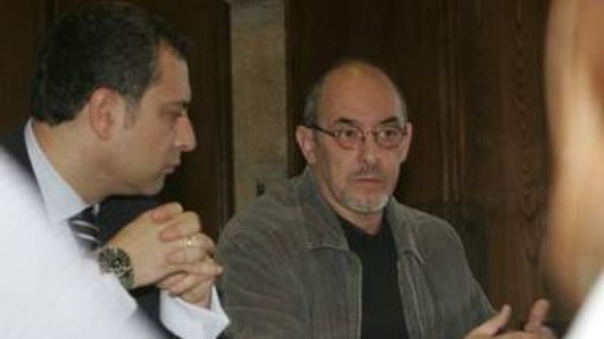 Reiner Cortés y Jorge Peña, durante la presentación de los actos