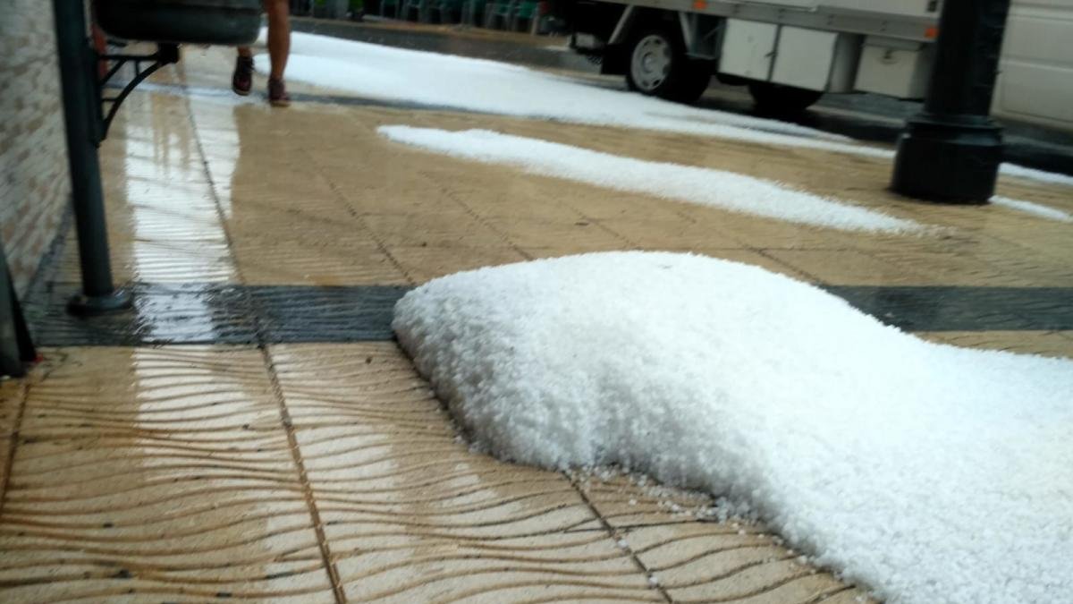El granizo hace su reaparición en la provincia