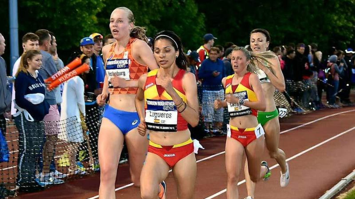 Nuria Lugueros firmó una actuación notable en la Copa de Europa de 10.000 en Londres. GASPAR LUNA