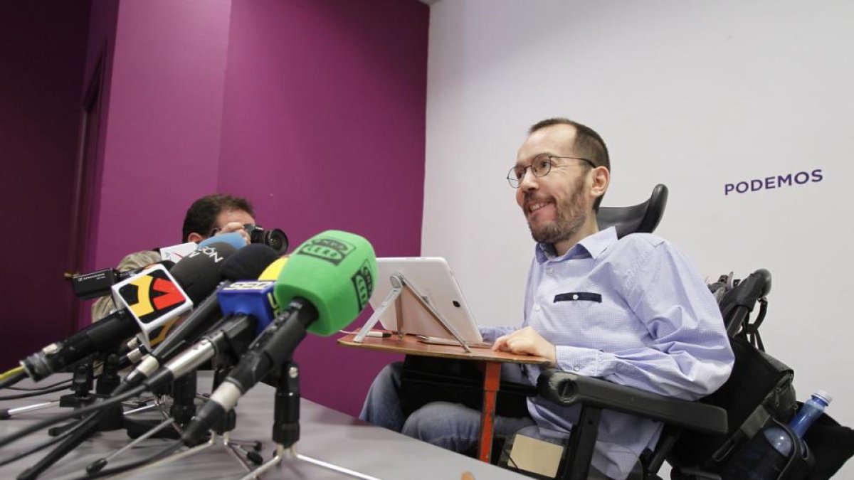 El secretario de Organización de Podemos, Pablo Echenique.