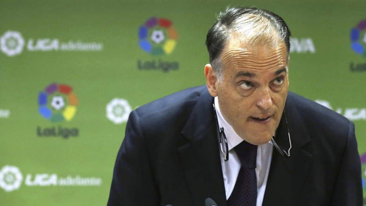 Tebas acusó a la Federación y la AFE de actuar de mutuo acuerdo para convocar la huelga.