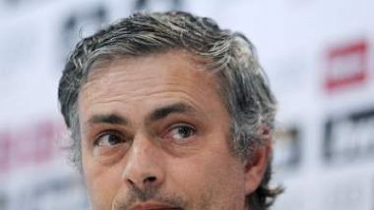 El entrenador del Real Madrid, el portugués José Mourinho, en una rueda de prensa.