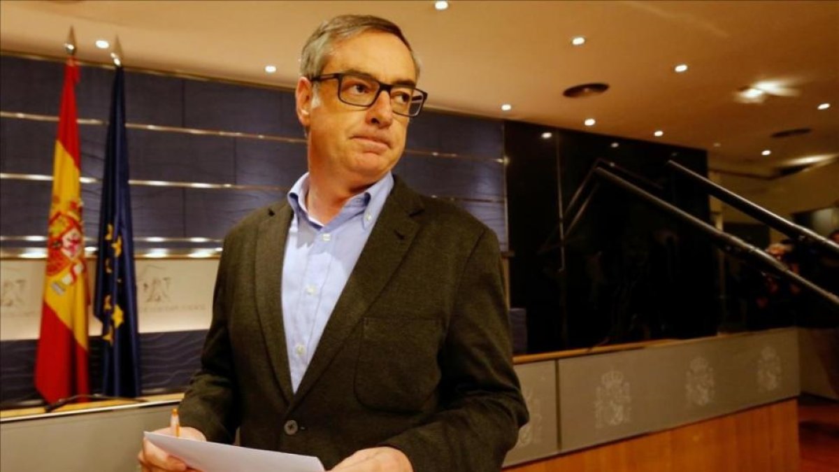 El vicesecretario general de Ciudadanos, José Manuel Villegas, en rueda de prensa.