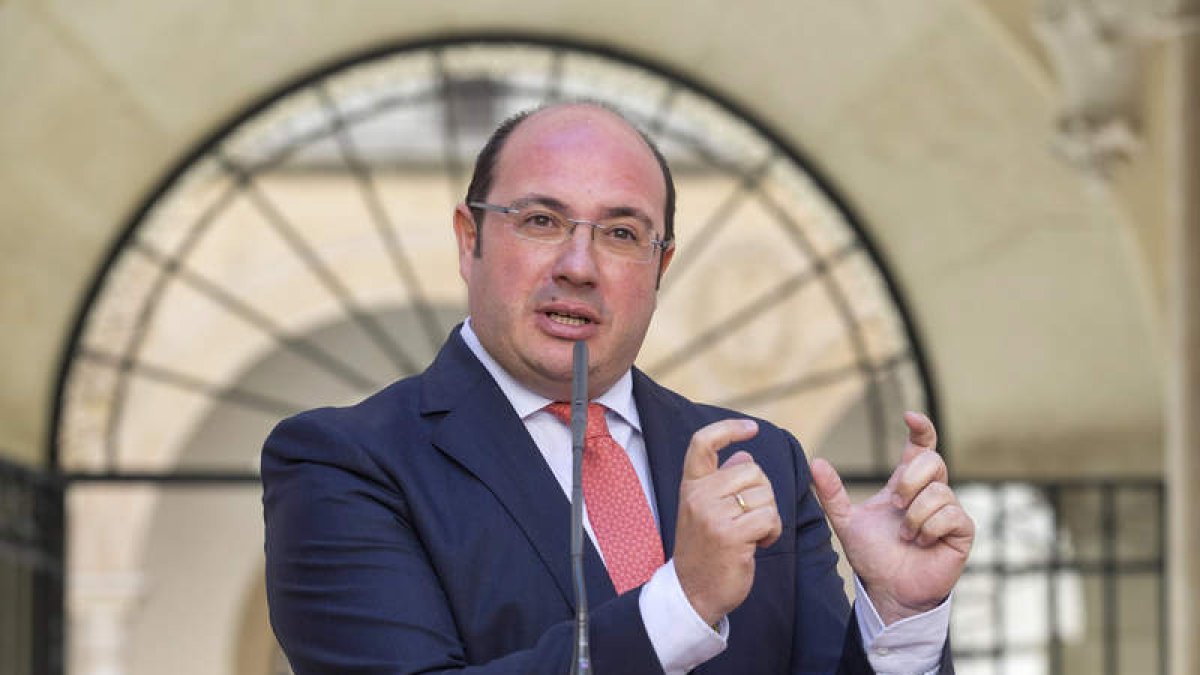 El presidente de la Comunidad de Murcia Pedro Antonio Sánchez. MARCIAL GUILLÉN