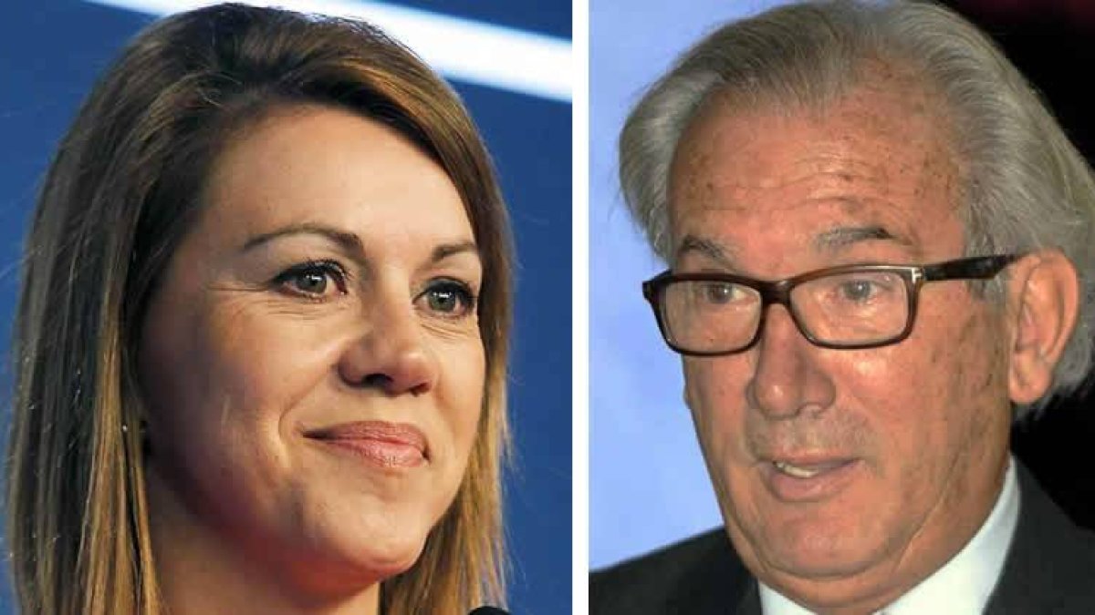 Dolores de Cospedal y Juan Morano.