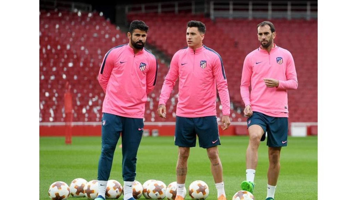 Costa es duda hasta última hora en el Atlético. ARRIZABALAGA