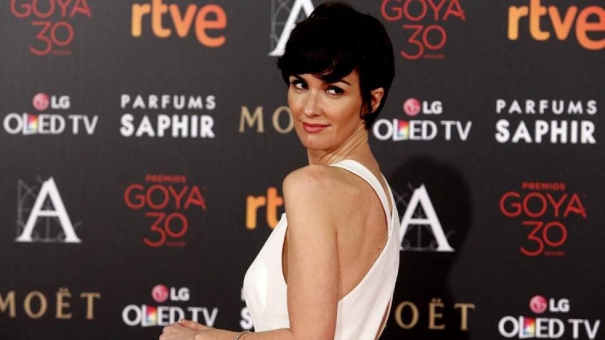 Paz Vega, el año pasado, en la alfombra roja de los Premios Goya.