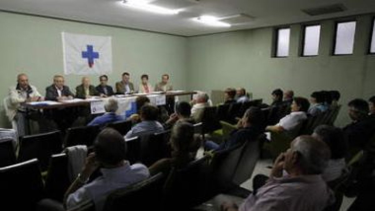 Un instante de la asamble de los donantes de sangre.