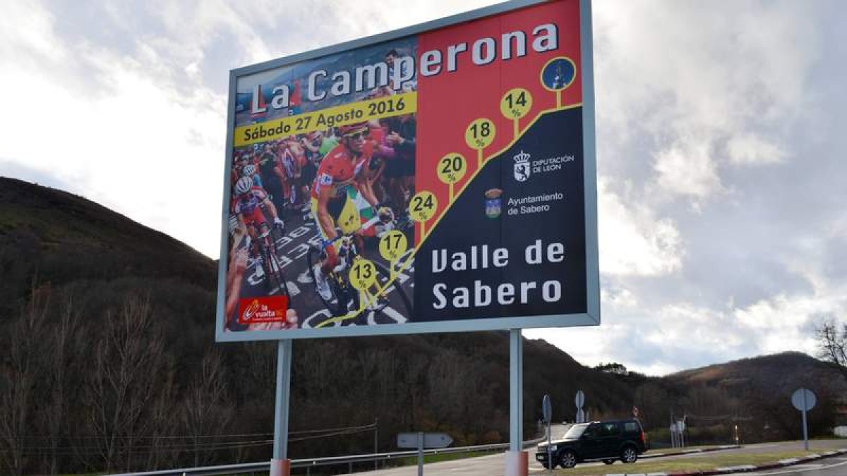 Sabero promociona la etapa de la Vuelta Ciclista a España 2016 con final en La Camperona. DL