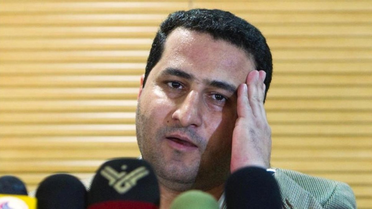 El científico nuclear iraní Shahram Amiri a su llegada al aeropuerto de Teherán el 15 de julio del 2010.