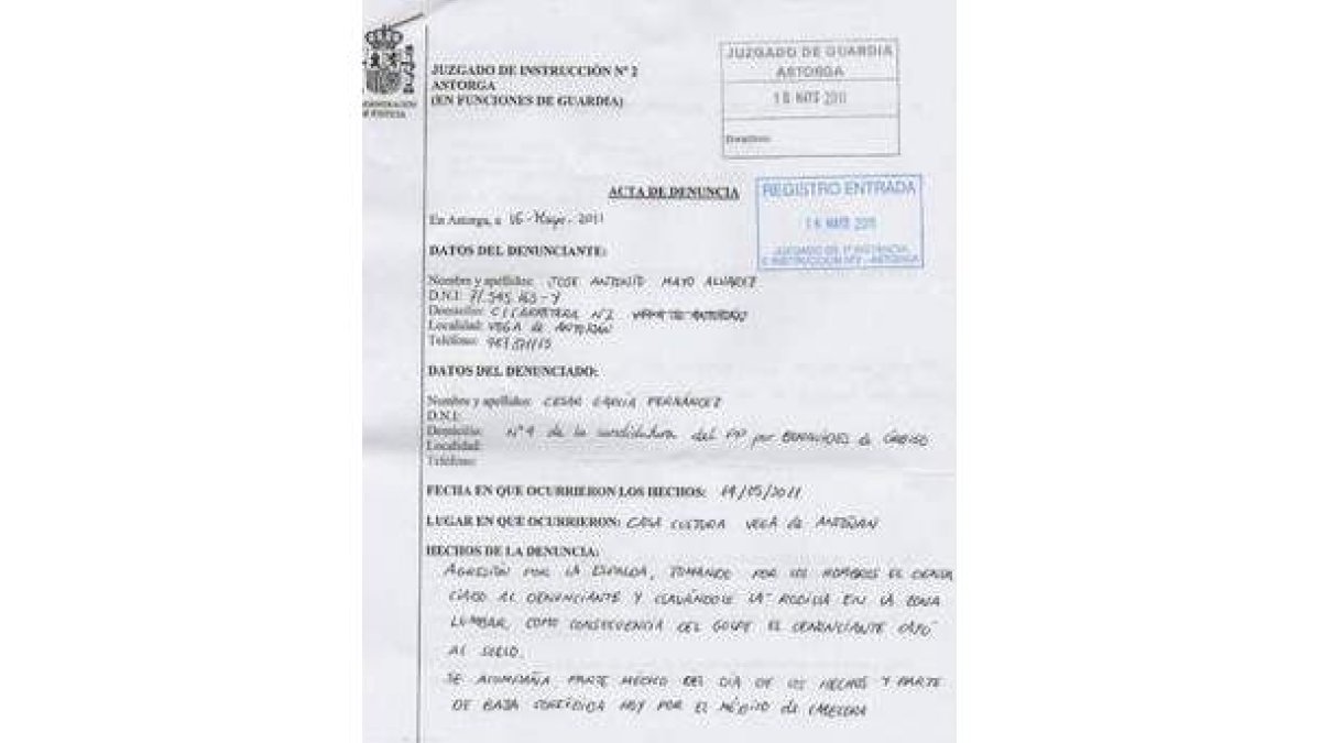 Denuncia del PSOE.