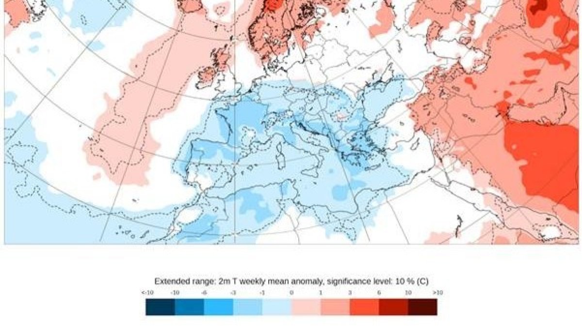 Las temperaturas se estiman en León entre 1 y 3 grados por debajo de la media. METEORED
