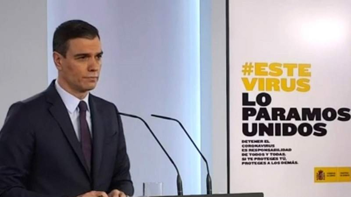 El presidente del Gobierno, Pedro Sánchez, en una comparecencia reciente. BORJA PUIG