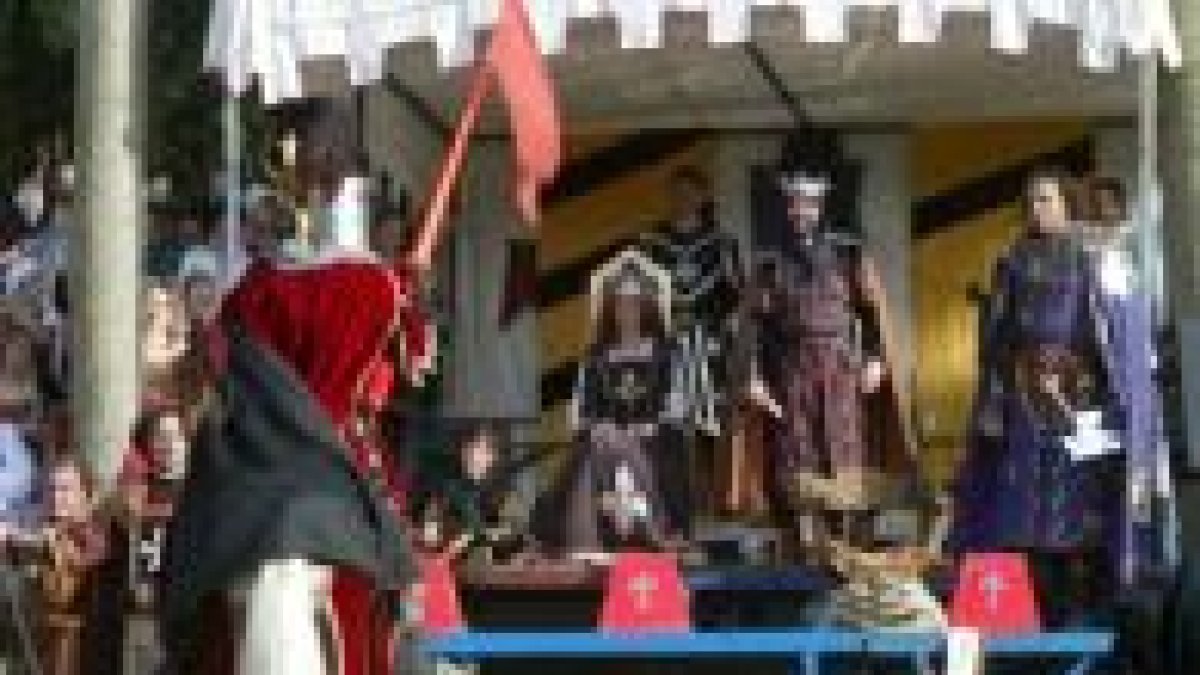 Suero de Quiñones saluda al rey don Juan II de León y Castilla