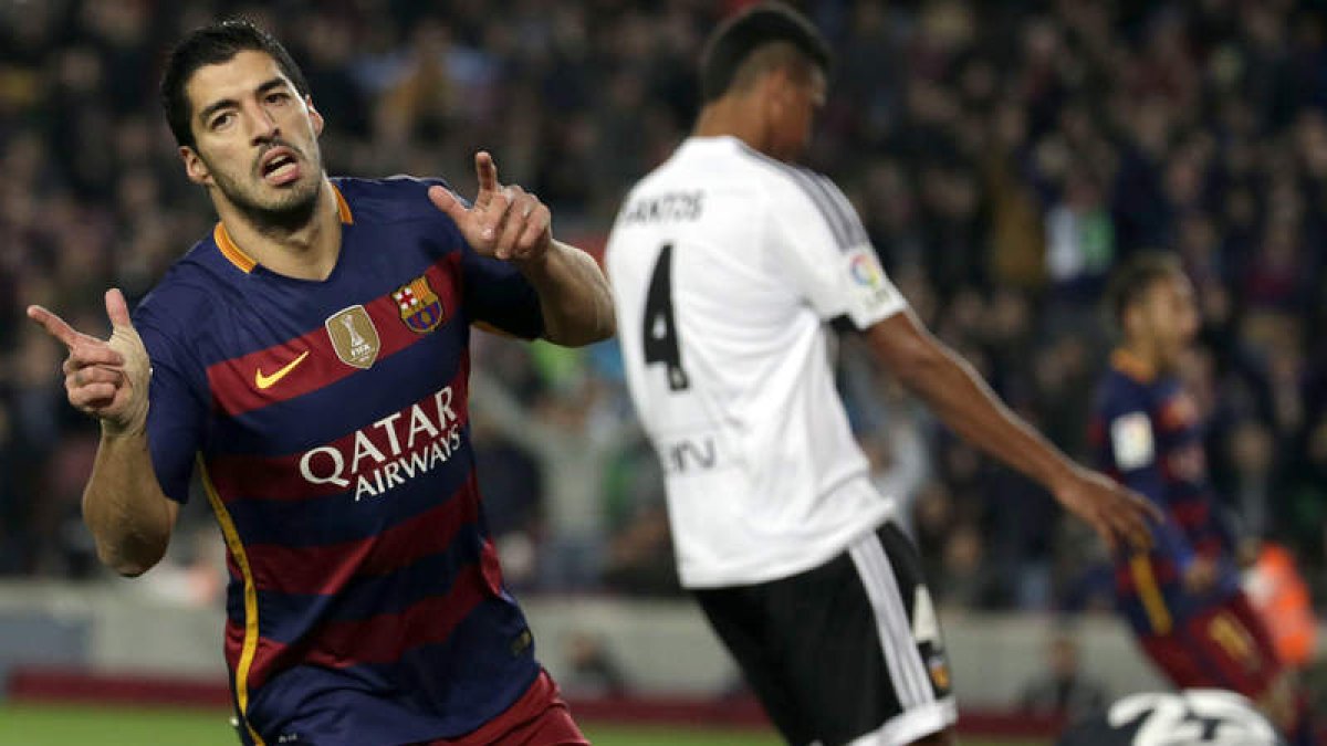 Luis Suárez es la punta de lanza del mejor tridente ofensivo del mundo. alberto estévez