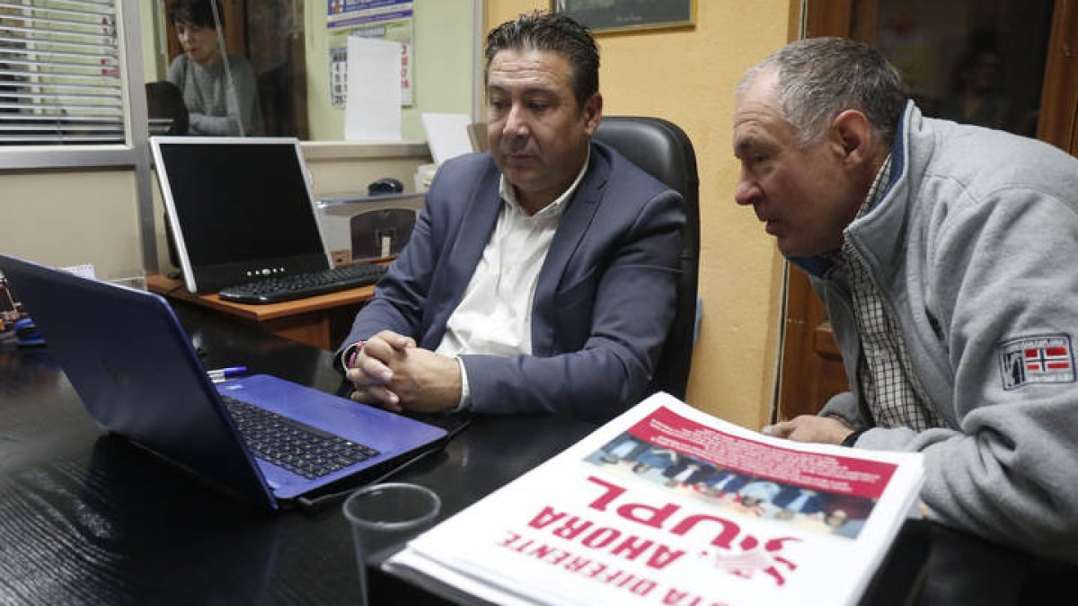 Luis Mariano Santos y Eduardo López Sendino. FERNANDO OTERO