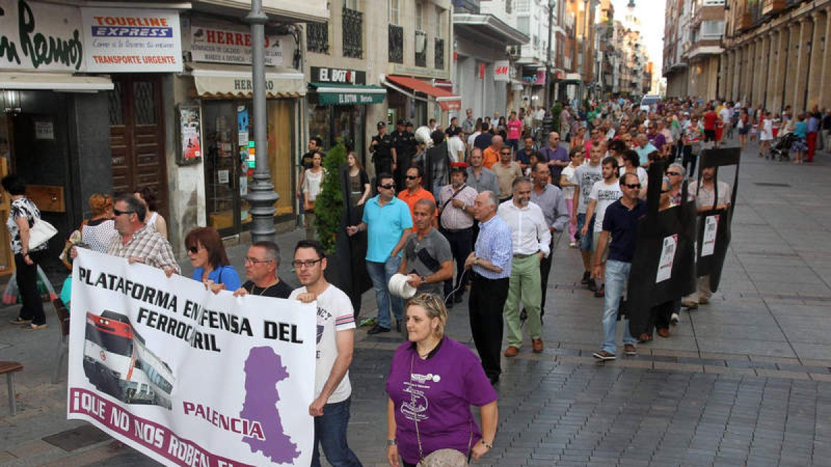 Un momento de la manifestación.