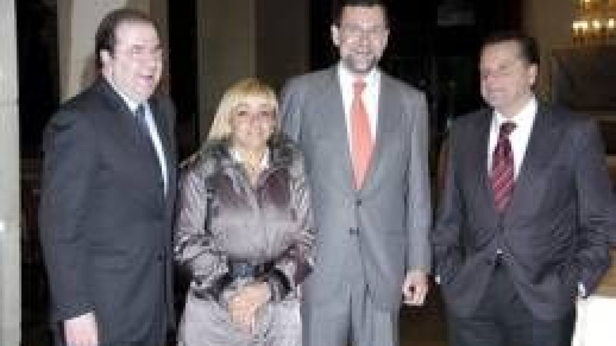 Herrera, Carrasco, Rajoy y Amilivia fueron los cuatro protagonistas del mitin del PP en León