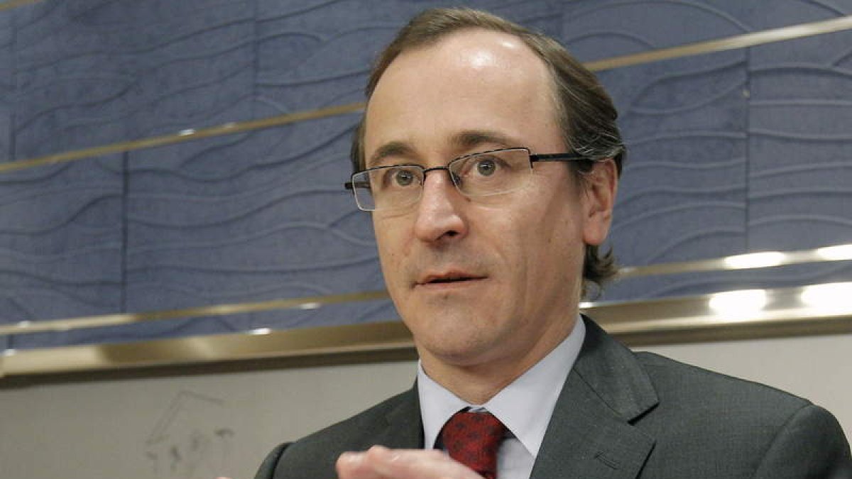 El portavoz del grupo popular, Alfonso Alonso.