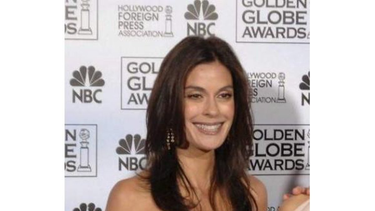 La actriz en la gala de los globos de oro.