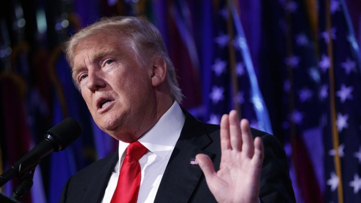 Donald Trump, durante un acto en Nueva York.