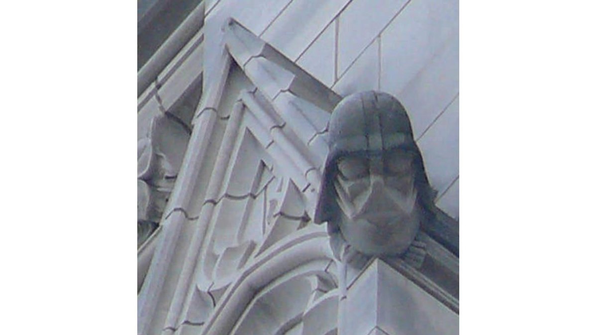 Gárgola de Darth Vader.