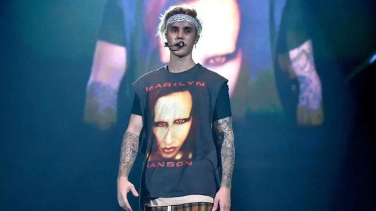 Justin Bieber, en un concierto.