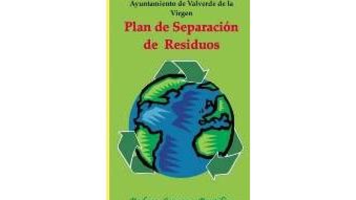 Portada de uno de los folletos que repartirá Valverde sobre el reciclaje