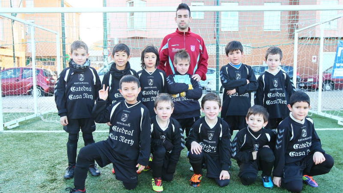 Formación del equipo del Ejido B que milita en la 1.ª División Provincial Prebenjamín.