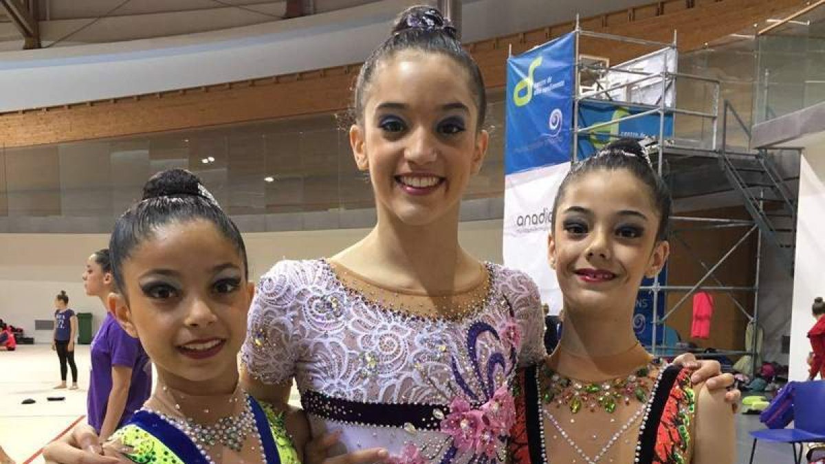 Las gimnastas del Ritmo brillaron en Portugal. DL