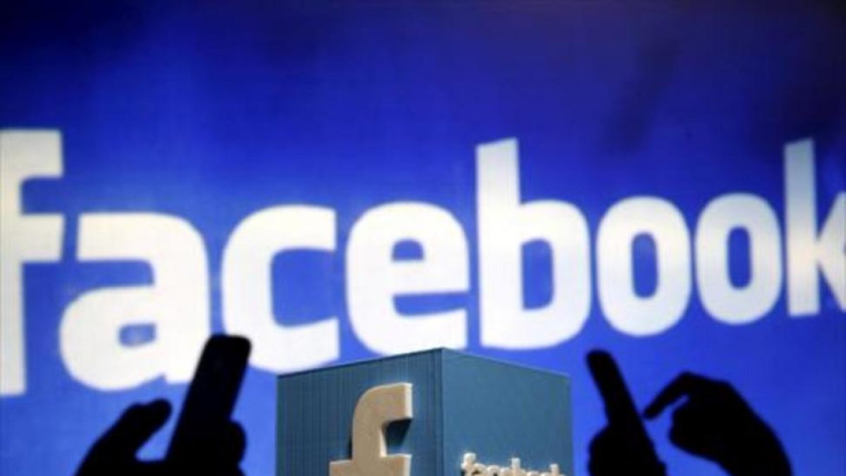 Una representación del logo de Facebook.