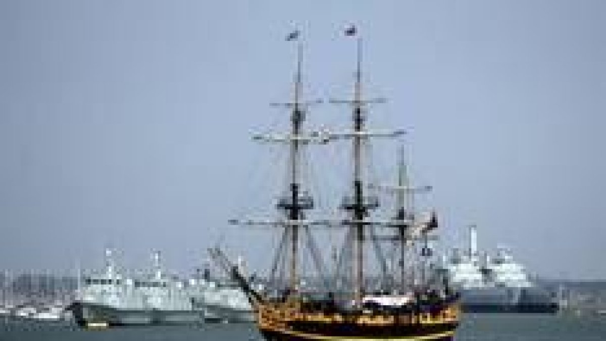 El barco del «Grand Turk» es una réplica del que participó en la batalla de Trafalgar