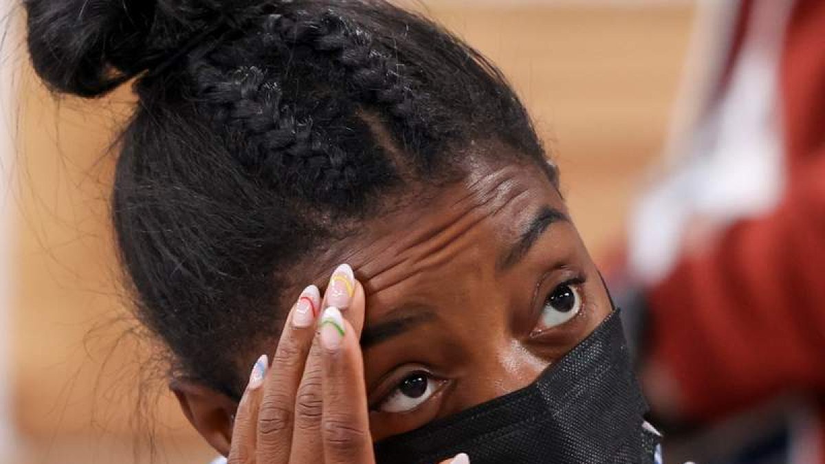 Simone Biles se piensa su continuidad en los Juegos. FONTCUBERTA