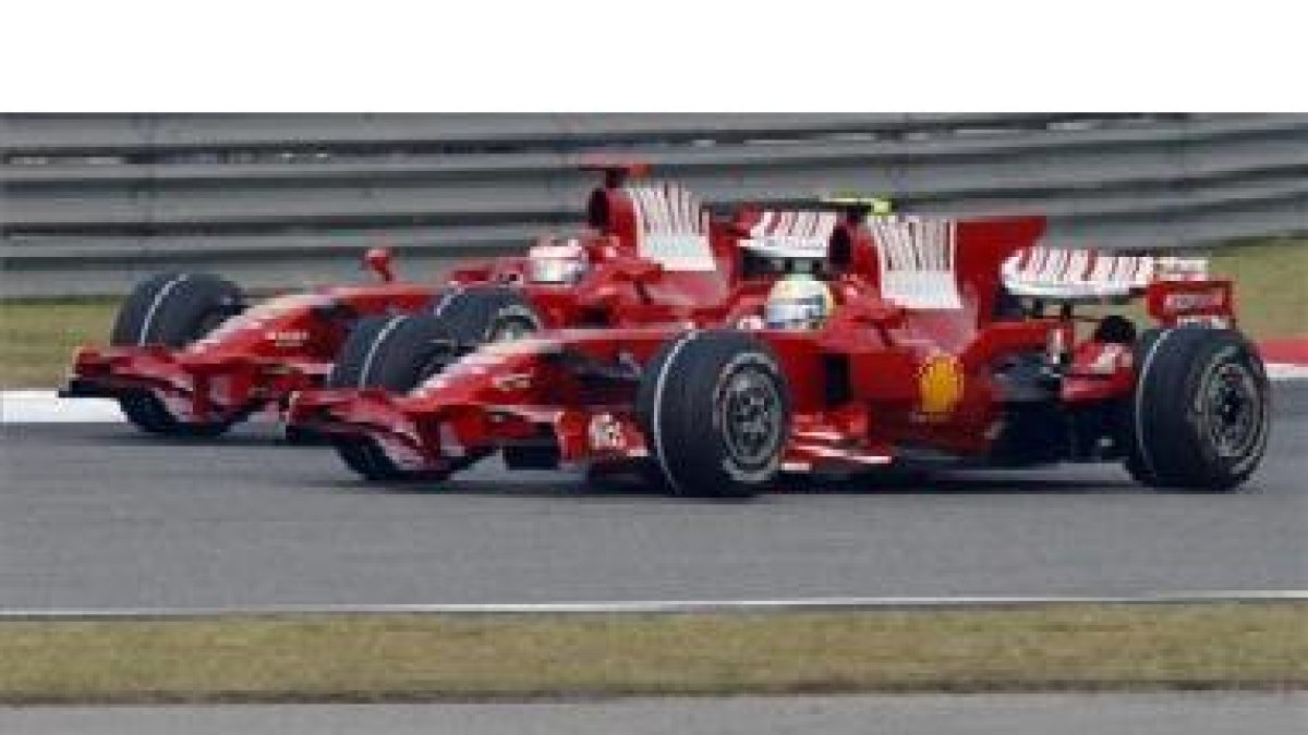 Los dos ferraris en el último Gran Premio