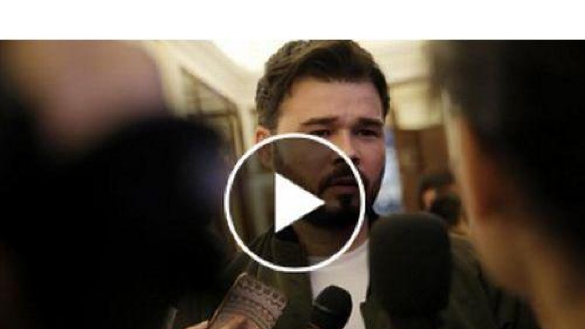 El diputado de ERC en el Congreso Gabriel Rufián.