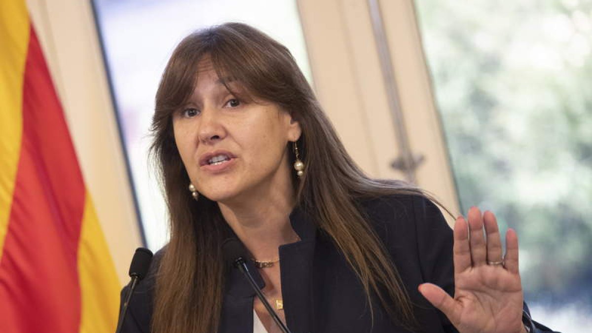 Laura Borrás, ex presidenta del Parlament. MARTA PÉREZ