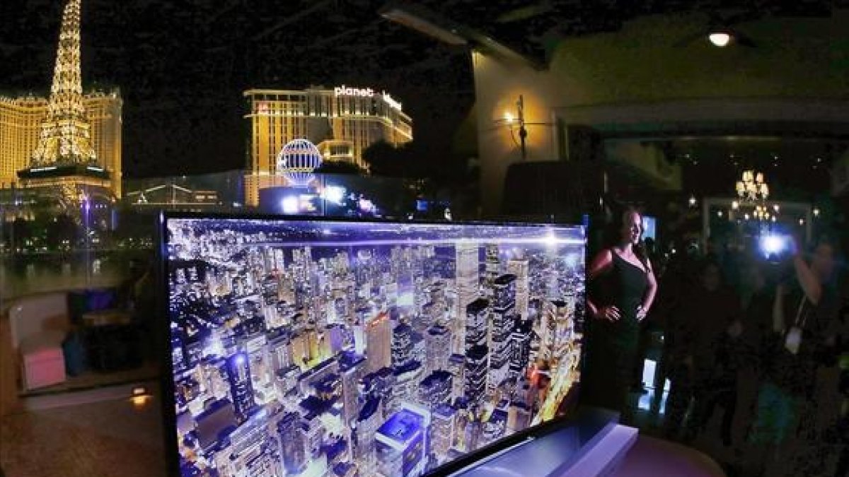 Una demostración reciente de televisión en ultra alta definición (UHD), en Las Vegas.