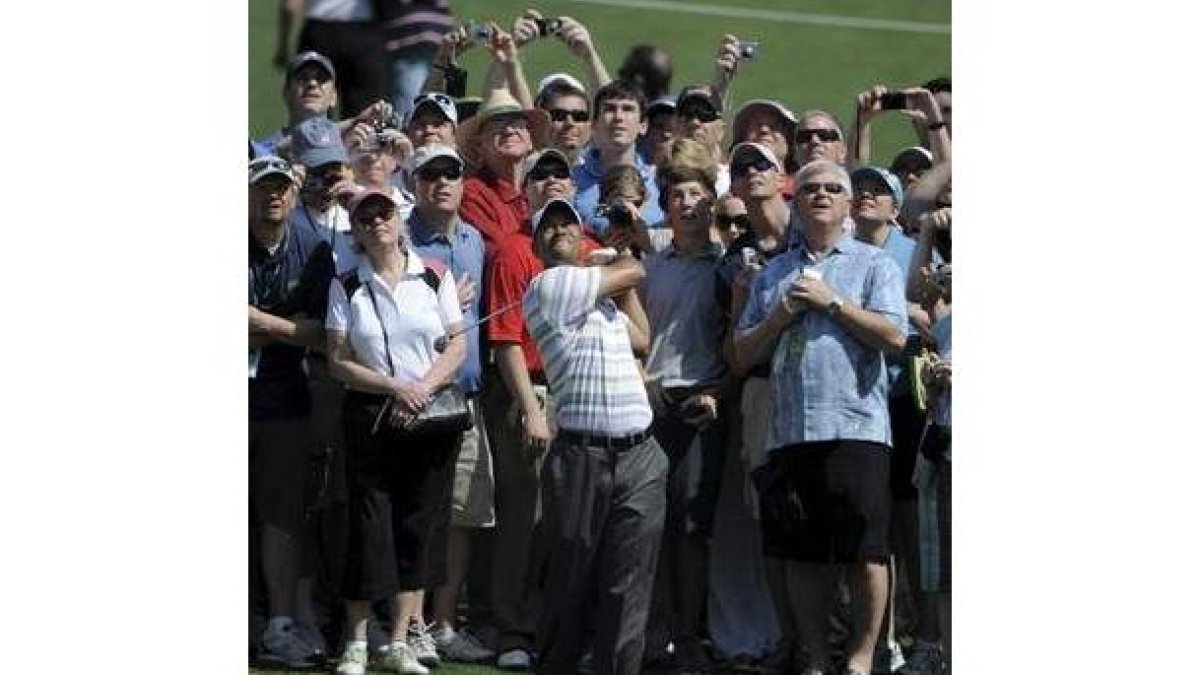 Tiger Woods despertó ayer una gran expectación.