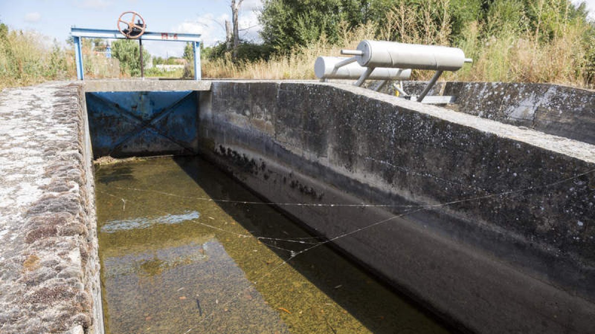 El Canal de Villadangos, en la imagen, suma una superficie de tres mil hectáreas y agrupa a 650 propietarios. FERNANDO OTERO