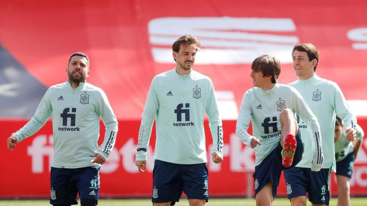 Los internacionales ya preparan su compromiso de mañana frente a Georgia. RFEF
