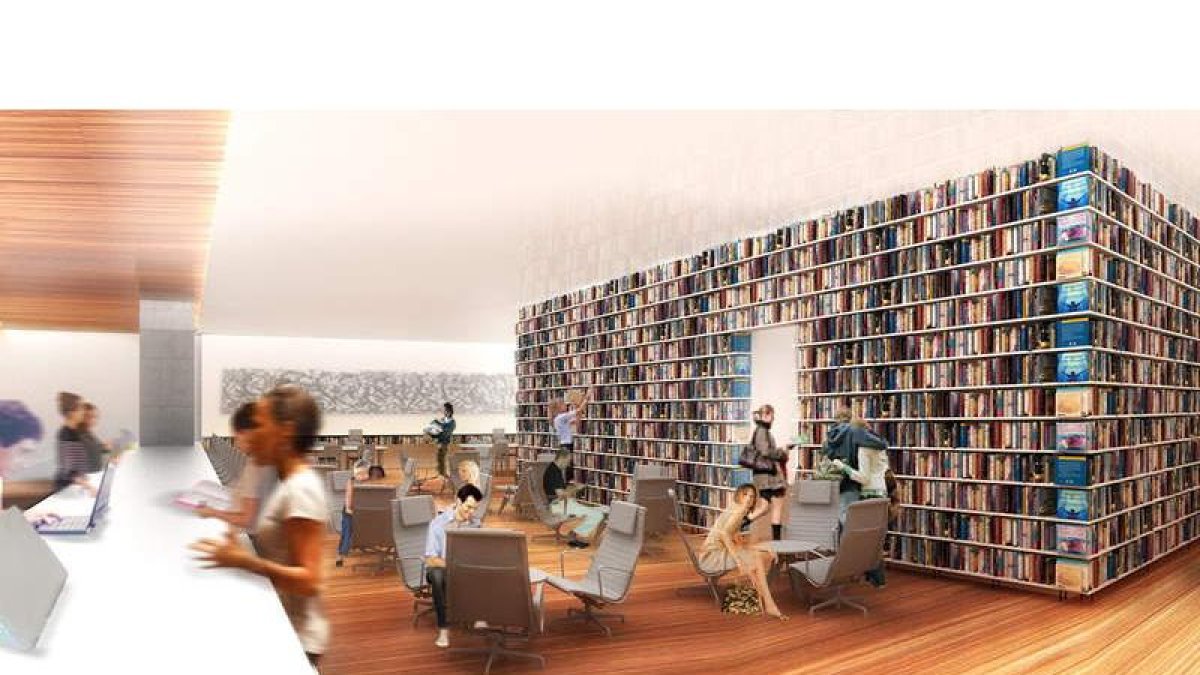 Biblioteca pública diseñada por el arquitecto mexicano Enrique Norten y que se inaugurará en el 2015 frente al MoMA de Nueva York.