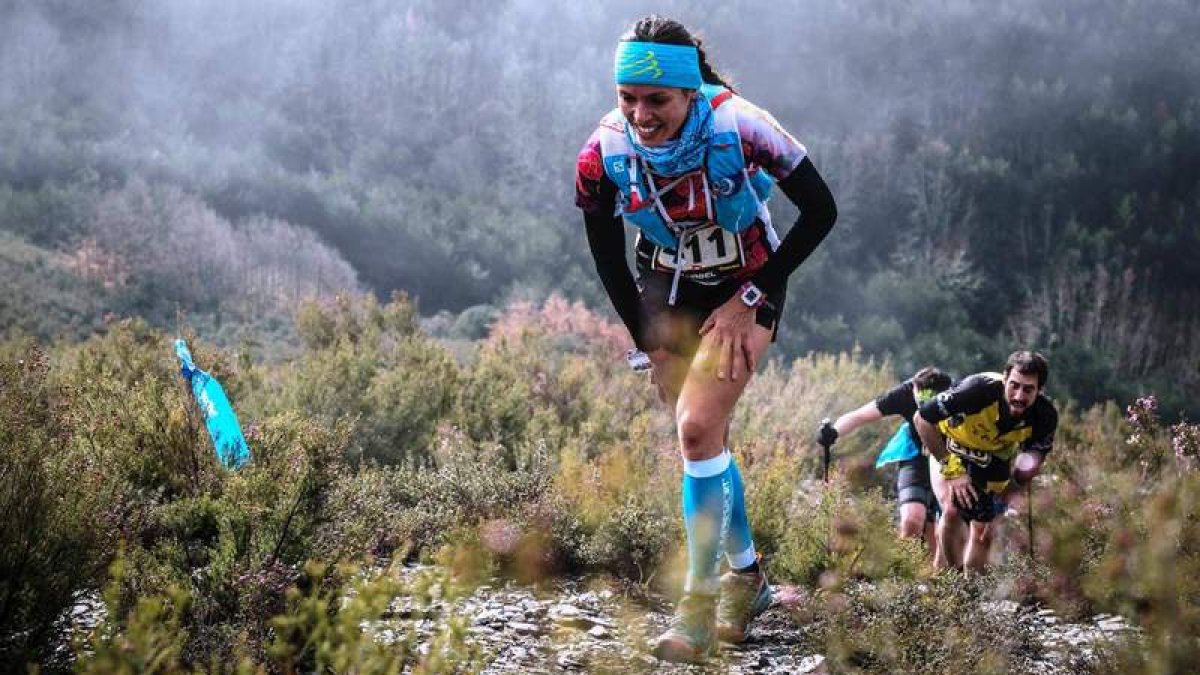 Kathy Rodríguez hizo una gran carrera en la exigente prueba disputada en La Palma. DL