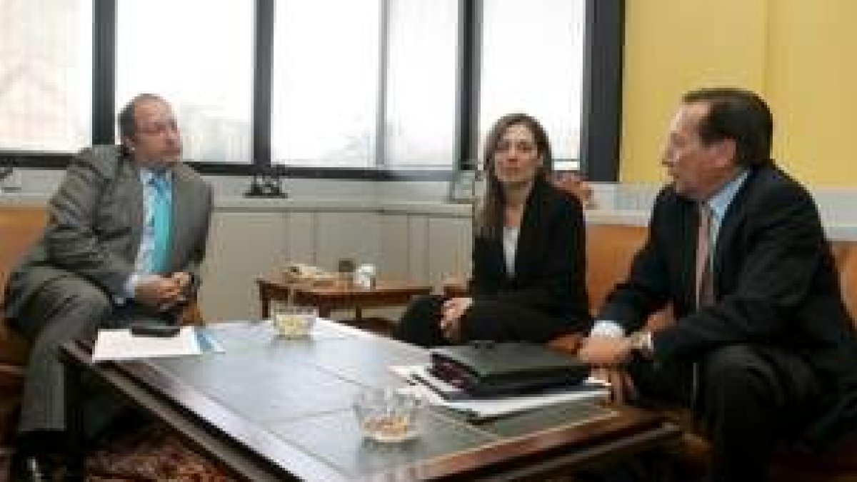 Un momento de la reunión del Consejo de Área de salud de León presidida por Milagros Marcos Ortega