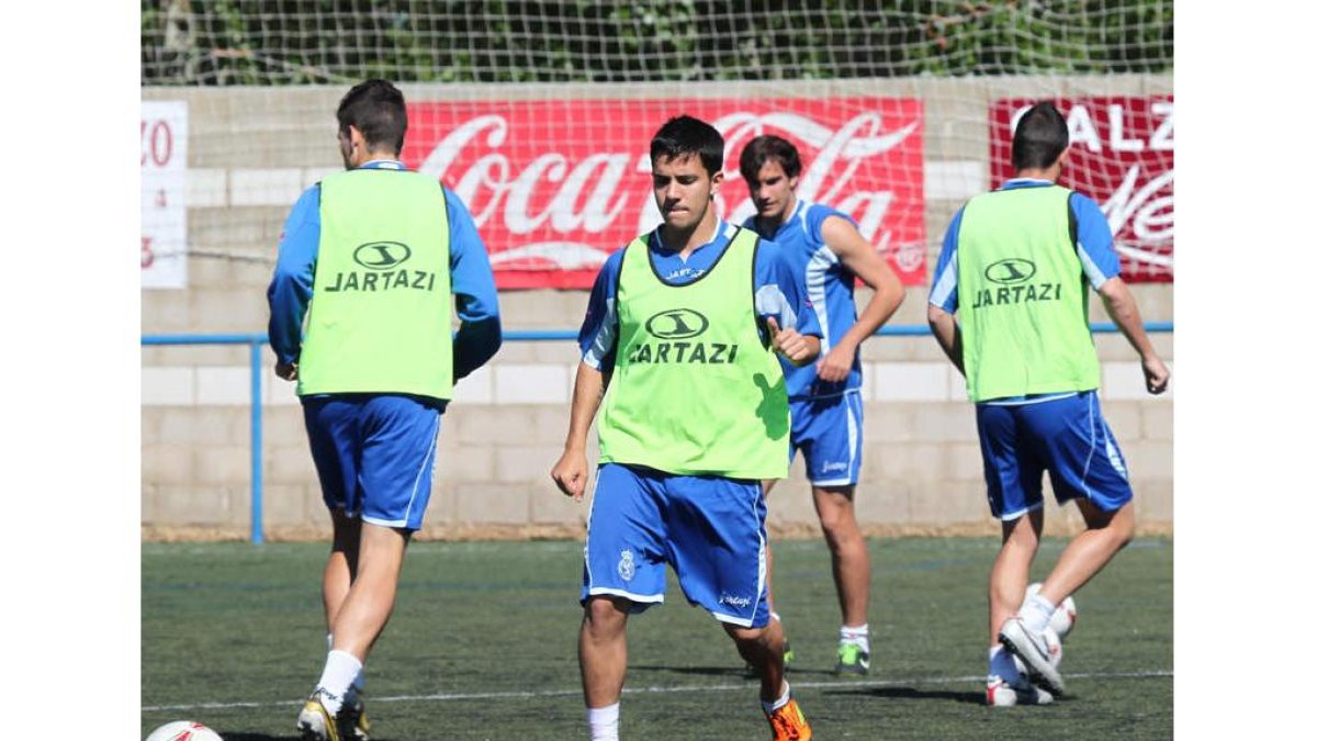 La Cultural durante el último entreno de la semana.